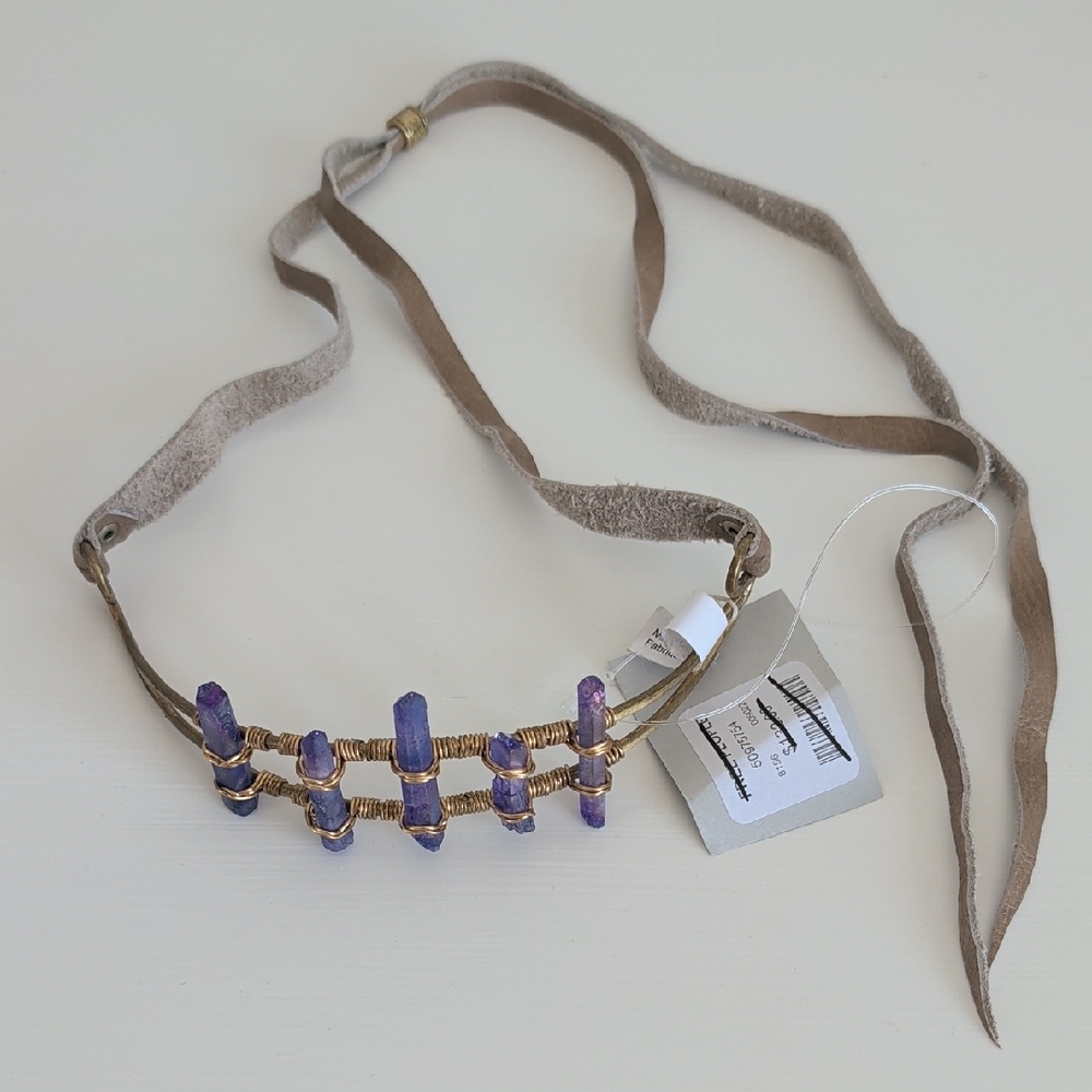 Free People Purple Crystal Headband NWT